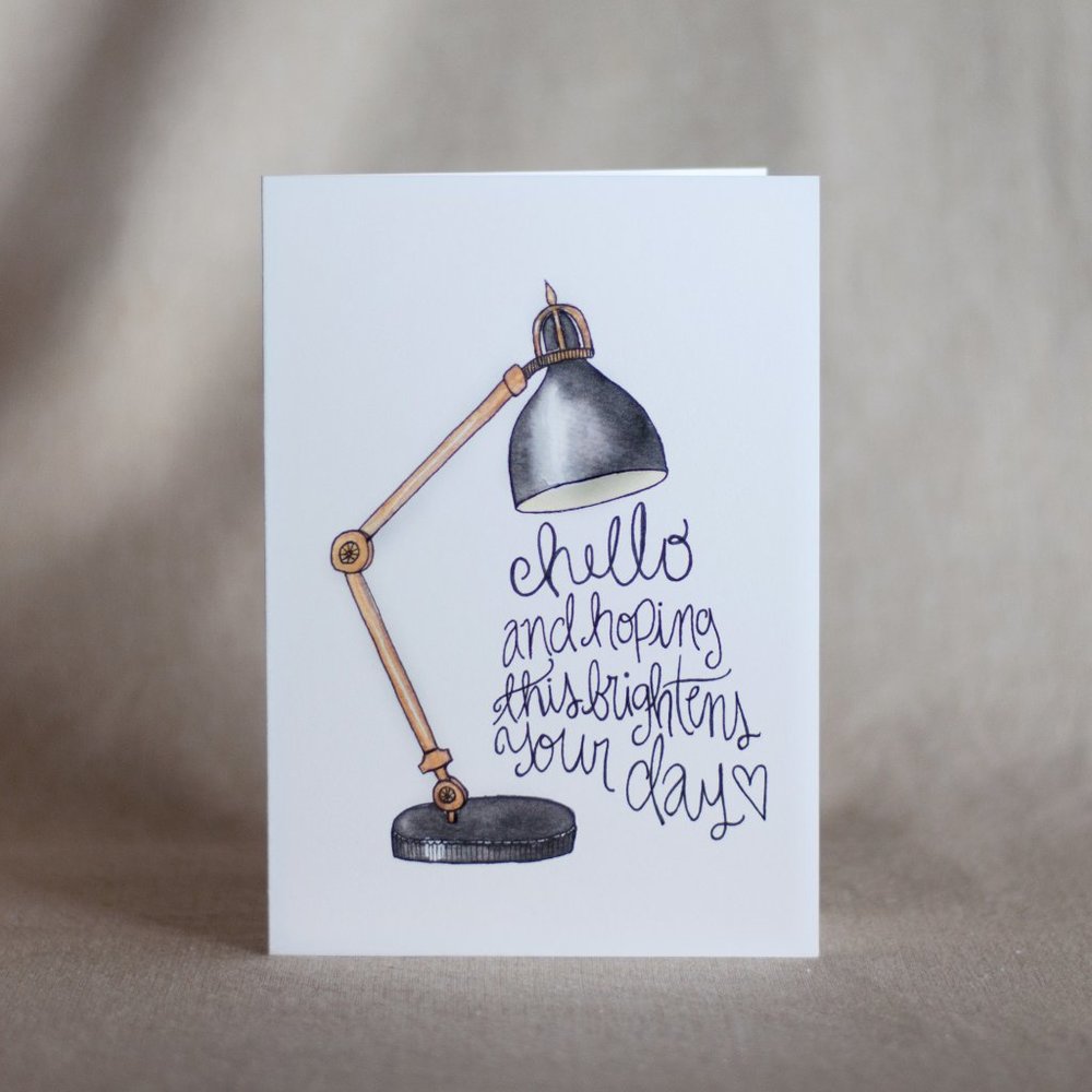 4/$20- Hello Greeting Card
